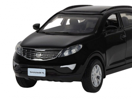 Фото Машина "АВТОПАНОРАМА" KIA SPORTAGE R, черный, 1/39, инерция, в/к 17,5*12,5*6,5 см | Инномарт