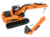 Фото Радиоуправляемый экскаватор HUI NA TOYS, длиннорукий, оранжевый 2.4G 15CH 1/14 RTR | Инномарт