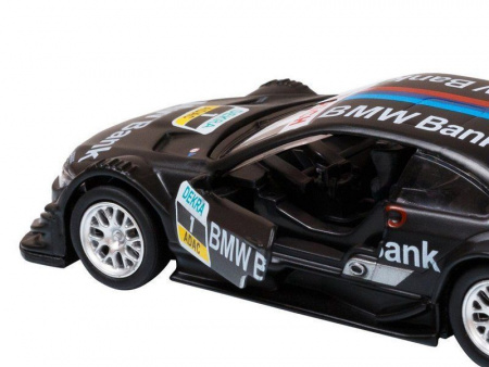 Фото Машина "АВТОПАНОРАМА" BMW M3, DTM, 1/42, черный, инерция, откр. двери, в/к 17,5*12,5*6,5 см | Инномарт