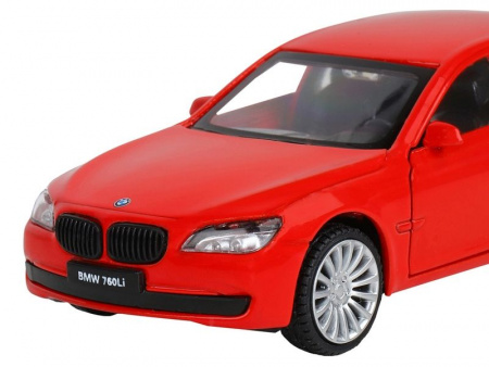 Фото Машина "АВТОПАНОРАМА" BMW 760 LI, красный, 1/46, инерция, в/к 17,5*12,5*6,5 см | Инномарт