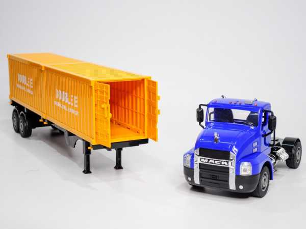 Радиоуправляемый тягач на 2 контейнера Double Eagle MACK 1/26 2.4G RTR | Инномарт