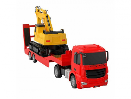 Фото Радиоуправляемый тягач с тралом Double Eagle Mercedes-Benz Aroсs 1/26 2.4G RTR | Инномарт
