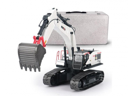 Фото Радиоуправляемый экскаватор HUI NA TOYS, белый 2.4G 22CH 1/14 RTR | Инномарт