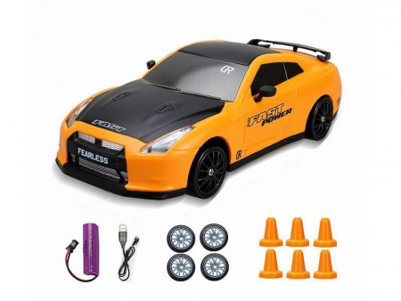Фото Радиоуправляемая машина дрифт HB Nissan GT-R 4WD+акб 1/24 | Инномарт