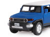 Фото Машина "АВТОПАНОРАМА" Toyota FJ Cruiser, синий, 1/32, свет, звук, инерция, в/к 17,5*13,5*9 см | Инномарт