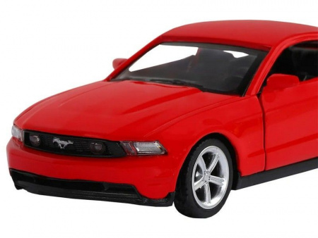 Фото Машина "АВТОПАНОРАМА" Ford Mustang GT, красный, 1/43, инерция, откр. двери, в/к 17,5*12,5*6,5 см | Инномарт