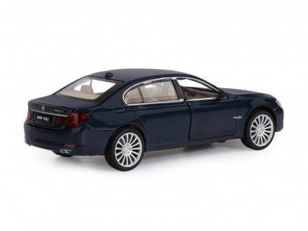 Фото Машина "АВТОПАНОРАМА" BMW 760LI, синий, 1/34, свет, звук, инерция, в/к 17,5*13,5*9 см | Инномарт