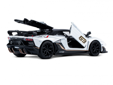 Фото Машина "АВТОПАНОРАМА" Lamborghini SVJ, 1/24, белый, свет, звук, в/к 24,5х12,5х10,5 см | Инномарт