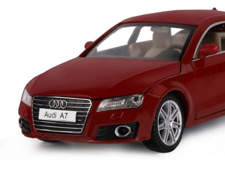 Фото Машина "АВТОПАНОРАМА" Audi A7, красный, 1/24, свет, звук, в/к 24,5*12,5*10,5 см | Инномарт