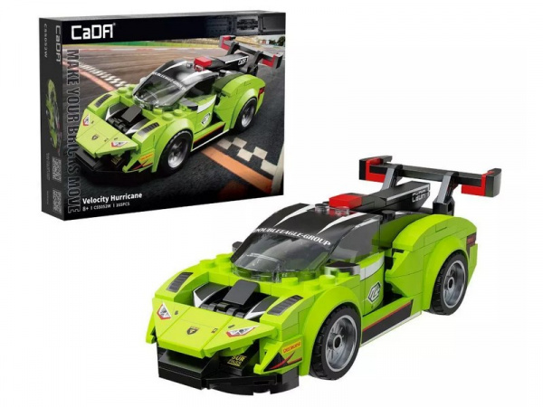 Конструктор CaDA спортивная машинка Velocity Hurricane 1/24 (165 деталей) | Инномарт