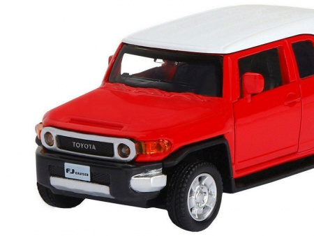 Фото Машина "АВТОПАНОРАМА" Toyota FJ Cruiser, красный, 1/43, инерция, в/к 17,5*12,5*6,5 см | Инномарт