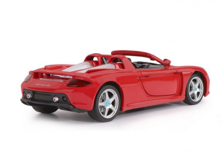 Фото Машина "АВТОПАНОРАМА" Porsche Carrera GT, красный, 1/24, свет, звук, в/к 24,5*12,5*10,5 см | Инномарт