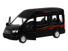 Машина "АВТОПАНОРАМА" Ford Transit, черный, 1/52, инерция, откр. двери, в/к 17,5*12,5*6,5 см