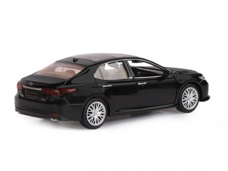 Фото Машина "АВТОПАНОРАМА" Toyota Camry, черный, 1/32, свет, звук, инерция, в/к 17,5*13,5*9 см | Инномарт