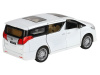Фото Машина "АВТОПАНОРАМА" Toyota Alphard, белый, 1/29, свет, звук, инерция, в/к 20*10*11 см | Инномарт