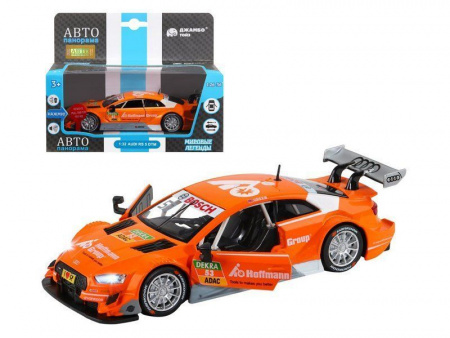 Фото Машина "АВТОПАНОРАМА" Audi RS 5 DTM,оранжевый, 1/32, свет, звук, инерция, в/к 17,5*13,5*9 см | Инномарт