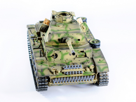 Фото Р/У танк Taigen 1/16 Panzerkampfwagen III (Германия) дым, свет V3 2.4G RTR камуфляж | Инномарт