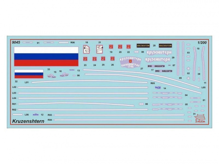 Фото Сборная модель ZVEZDA Российский четырехмачтовый барк "Крузенштерн", 1/200 | Инномарт