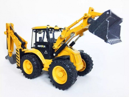 Фото Металлический колесный экскаватор HUI NA TOYS 1/50 | Инномарт
