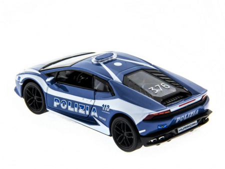 Фото Машина Kinsmart Lamborghini Huracan (Police) инерция (1/12шт.) 1:36 б/к | Инномарт
