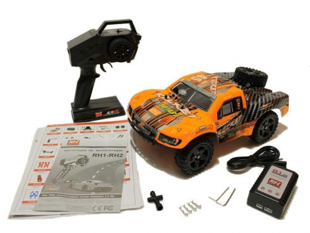 Фото Радиоуправляемый шорт-корс Remo Hobby Rocket Brushless UPGRADE (оранжевый) 4WD 2.4G 1/16 RTR | Инномарт