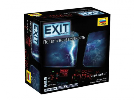 Фото Настольная игра ZVEZDA "EXIT Квест. Полет в неизвестность.", семейная | Инномарт