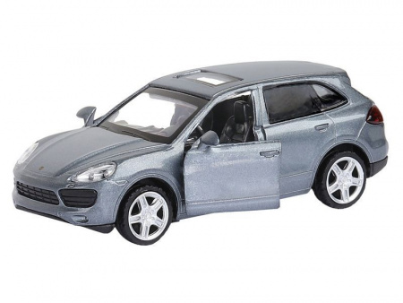 Фото Машина "АВТОПАНОРАМА" Porsche Cayenne S, серый перламутр, 1/43, инерция, в/к 17,5*12,5*6,5 см | Инномарт
