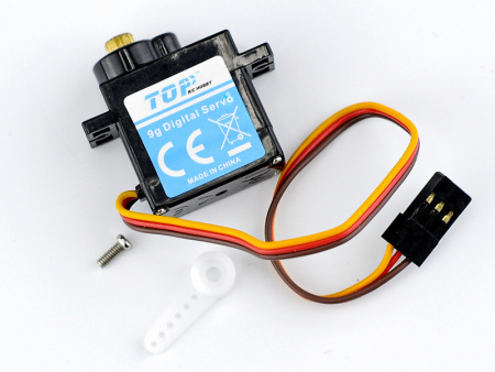 Фото Сервомашинка 9g для планера Top RC Lightning V1 (руль высоты), провод 150мм | Инномарт