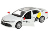 Машина "АВТОПАНОРАМА" Яндекс GO Toyota Camry, 1/43, белый, инерция, откр. двери, 17,5*12,5*6,5 см