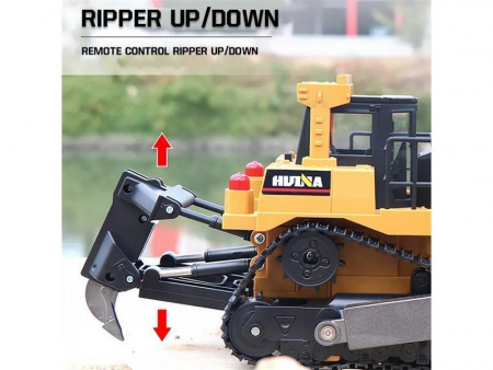 Фото Радиоуправляемый бульдозер HUI NA TOYS 2.4G 11CH 1/16 RTR | Инномарт