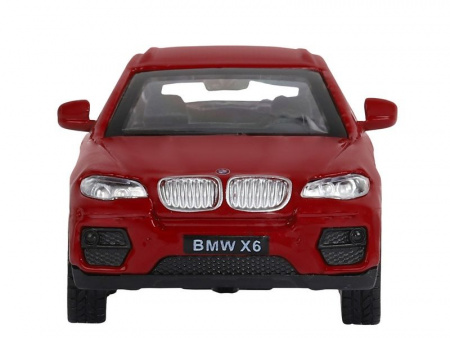 Фото Машина "АВТОПАНОРАМА" BMW X6, красный, 1/43, инерция, в/к 17,5*12,5*6,5 см | Инномарт