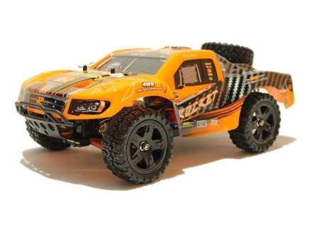 Фото Радиоуправляемый шорт-корс Remo Hobby Rocket Brushless UPGRADE (оранжевый) 4WD 2.4G 1/16 RTR | Инномарт
