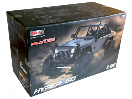 Фото Радиоуправляемый краулер MJX Hyper Go H12Y (серый) Brushless 4WD 2.4G LED 1/12 RTR | Инномарт