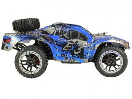 Фото Радиоуправляемый шорт-корс Remo Hobby EX3 Brushless UPGRADE (синий) 4WD 2.4G 1/10 RTR | Инномарт