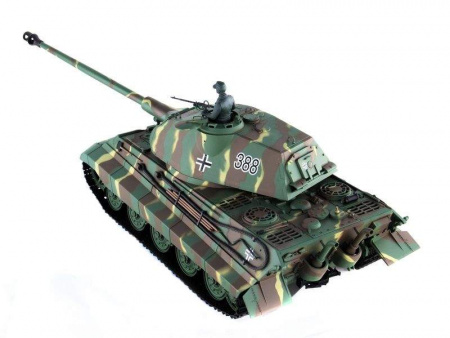 Фото Радиоуправляемый танк Heng Long King Tiger (башня Porsche) Upgrade V6.0 2.4G 1/16 RTR | Инномарт