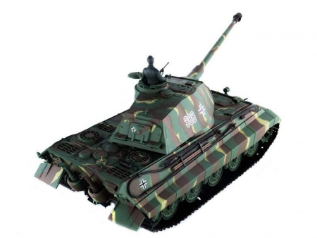 Фото Радиоуправляемый танк Heng Long King Tiger (башня Porsche) Upgrade V6.0 2.4G 1/16 RTR | Инномарт