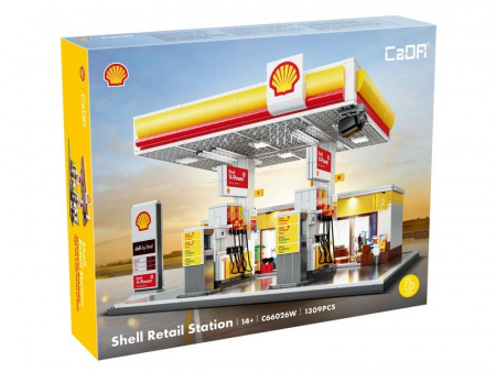 Фото Конструктор CaDA автозаправочная станция Shell (1309 деталей) | Инномарт