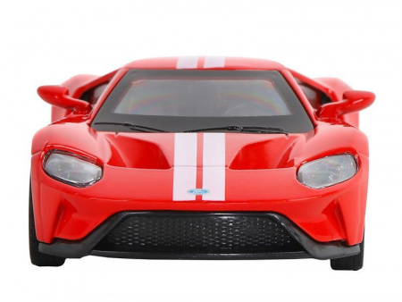Фото Машина "АВТОПАНОРАМА" Ford GT, красный, 1/42, инерция, откр. двери, в/к 17,5*12,5*6,5 см | Инномарт