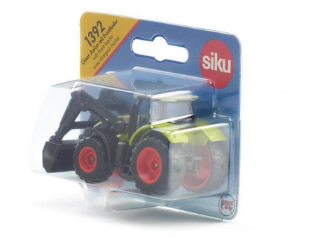 Фото Трактор Siku 1392 Claas Axion с фронтальным погрузчиком | Инномарт