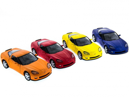 Фото Машина Kinsmart CHEVROLET CORVETTE Z06 инерция (1/12шт.) 1:36 б/к | Инномарт