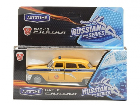 Фото Машина Autotime "ГАЗ-13 "ЧАЙКА" милиция СССР 1:43 | Инномарт