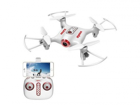 Фото Р/У квадрокоптер Syma X21W с FPV трансляцией Wi-Fi, камера 0,3 Мп, 2.4G RTF | Инномарт