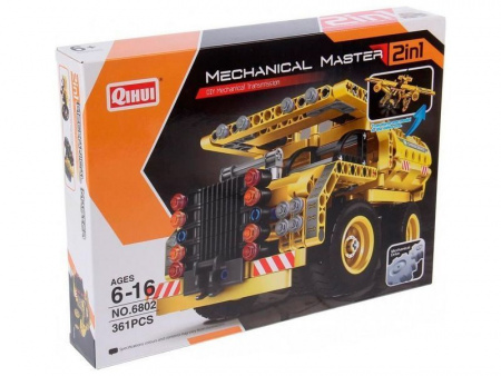 Фото Конструктор Qihui Mechanical Master 2 в 1 Самосвал и Самолет (361 деталь) | Инномарт