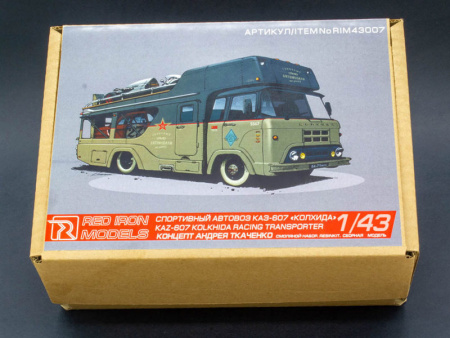 Фото Сборная модель Red Iron Models Автовоз "Колхида КАЗ-607", 1/43 | Инномарт