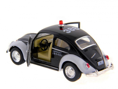 Фото Машина Kinsmart Volkswagen Classical Beetle (Police) инерция (1/12шт.) 1:32 б/к | Инномарт