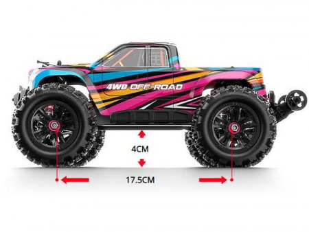 Фото Радиоуправляемый монстр MJX Hyper Go 16209 Brushless 4WD 2.4G LED 1/16 RTR | Инномарт