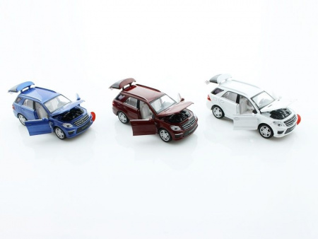 Фото Машина 1:32 Mercedes-Benz ML63 AMG свет, звук, инерция 15см (1/12шт) б/к | Инномарт