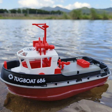 Фото Радиоуправляемый буксир Heng Long Tugboat (черный) 2.4G 1/72 RTR | Инномарт