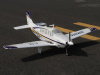 Фото Радиоуправляемый самолет Top RC ST Beechcraft Bonanza A36 фиолетовый 1280мм (шасси) PNP | Инномарт