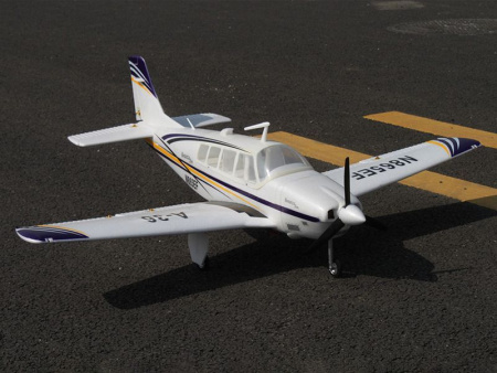 Фото Радиоуправляемый самолет Top RC ST Beechcraft Bonanza A36 фиолетовый 1280мм (шасси) PNP | Инномарт